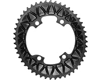 Absolute Black Premium Oval Road Chainrings (Black) (2 x 10/11 Speed) (110mm Shimano Asym. BCD)